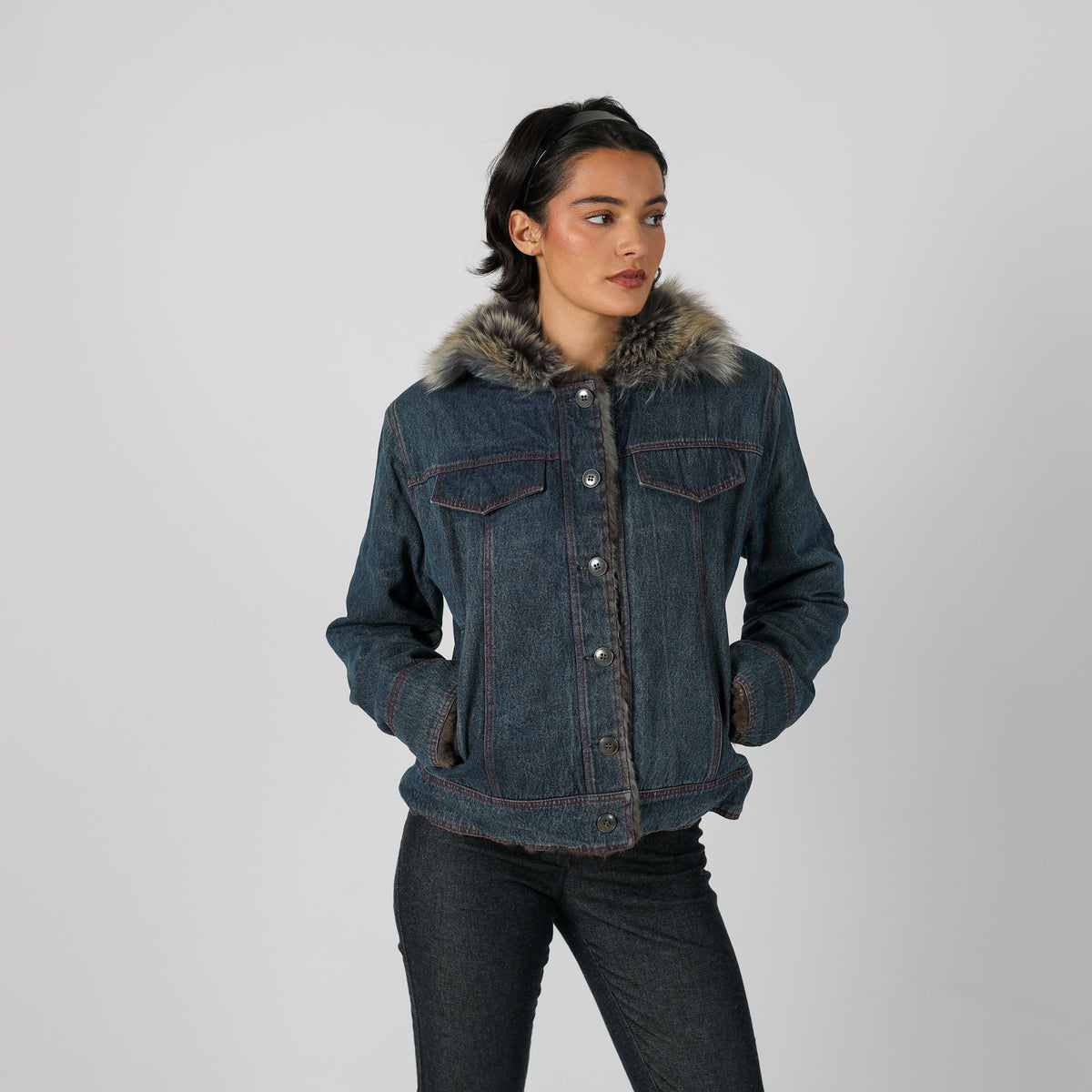 Blue Y2K Biaggini Denim Jacket (M)