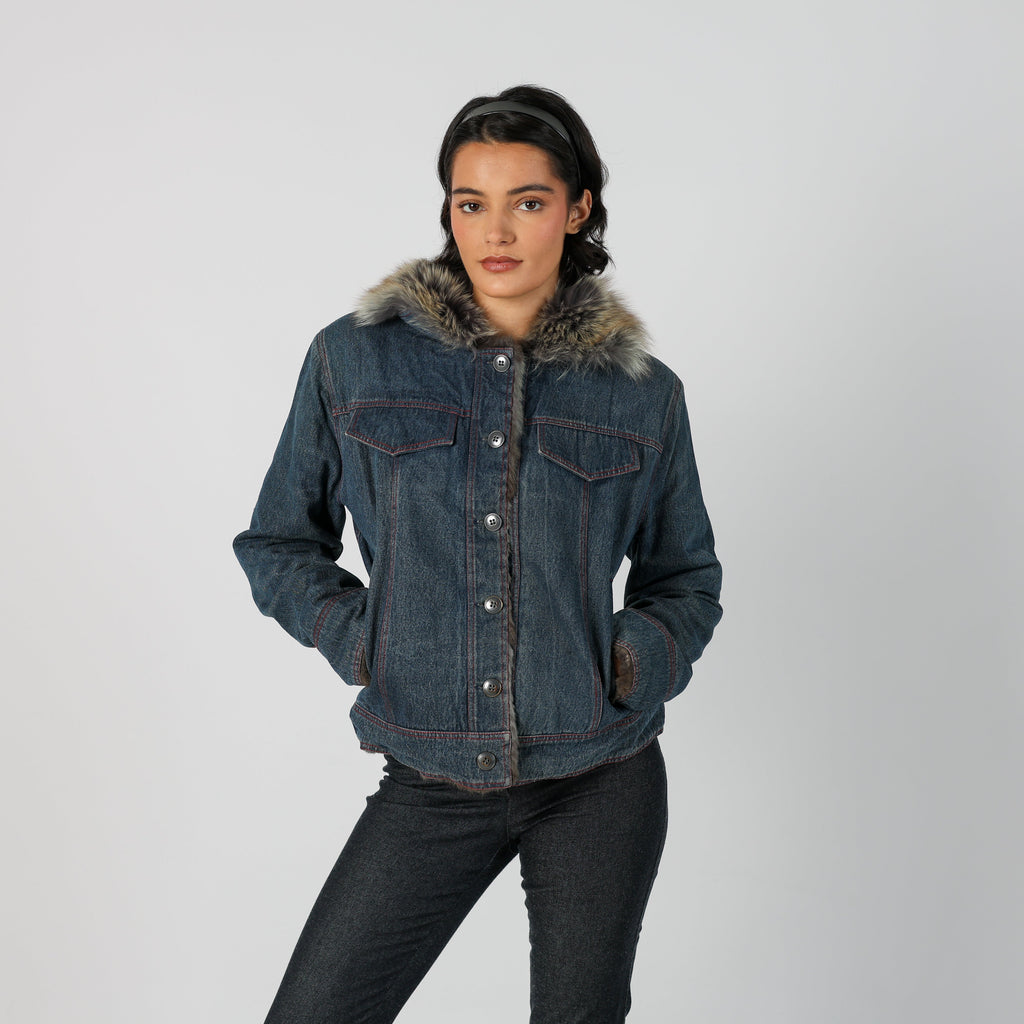 Blue Y2K Biaggini Denim Jacket (M)