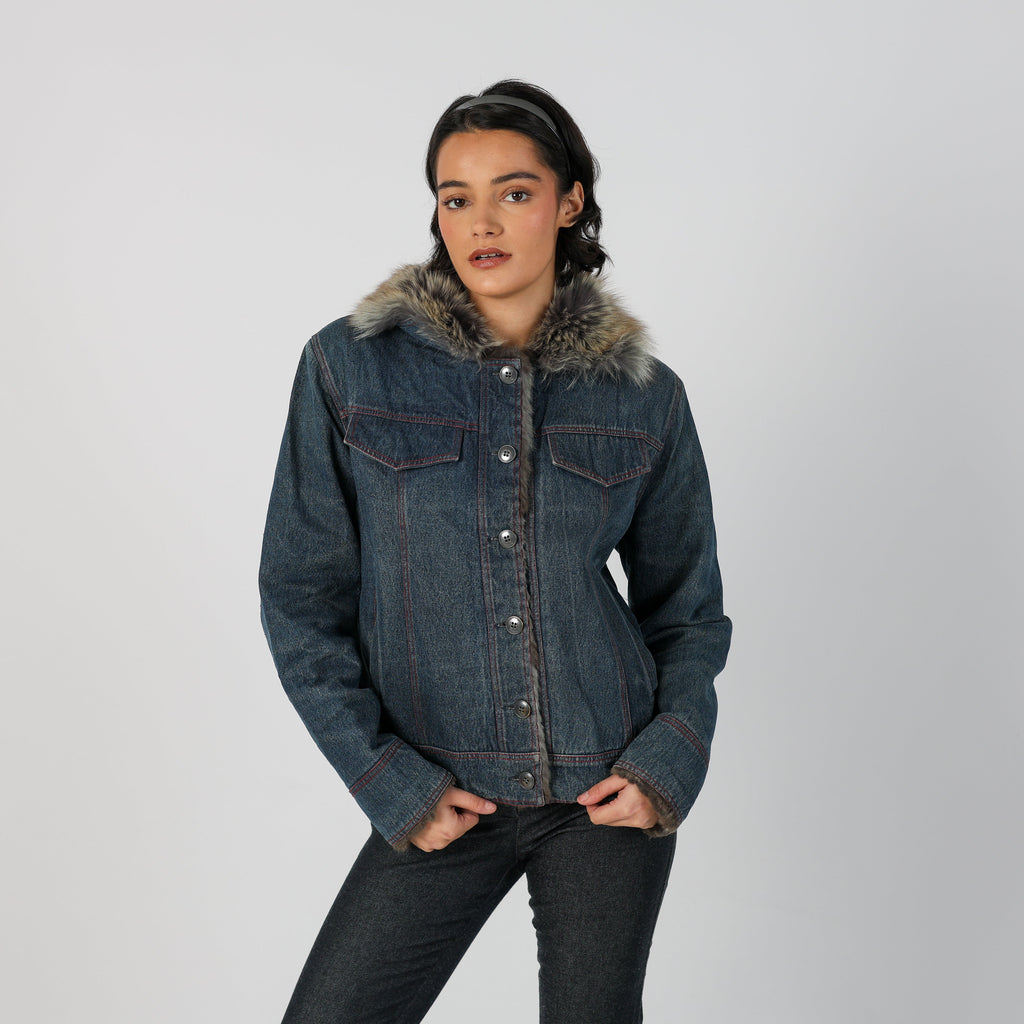 Blue Y2K Biaggini Denim Jacket (M)