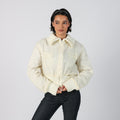 Cream Y2K Coconuda Puffer Jacket (M)