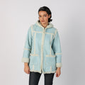 Light Blue Y2K Brums Shearling Coat (M)