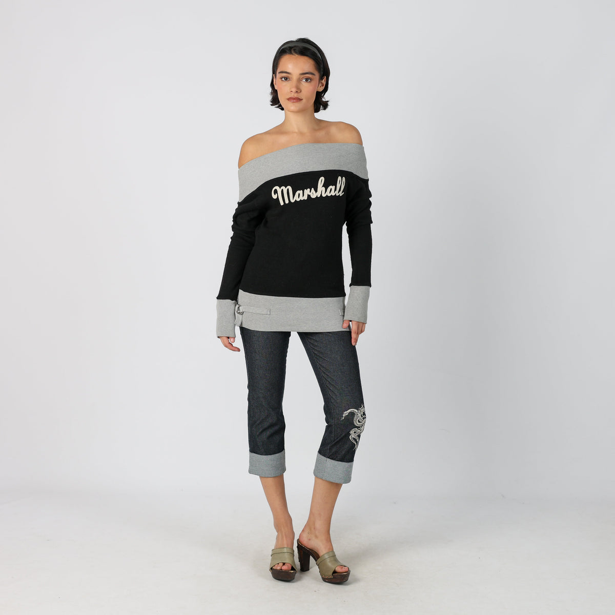 Blue Y2K 3/4 Jeans (S)