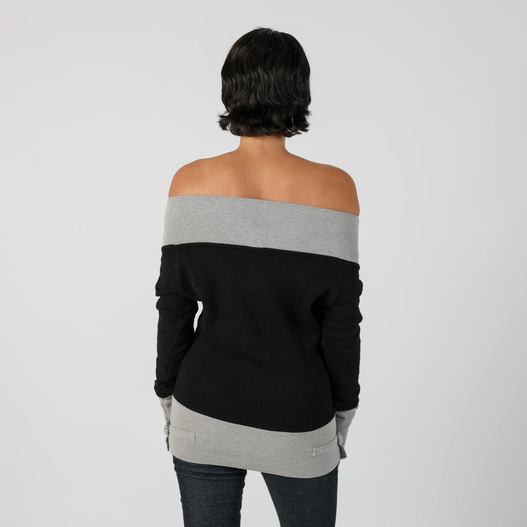 Black Y2K Franklin & Marshall Knitted Jumper (S)