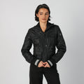 Black Y2K Datch Bomber Jacket (M)