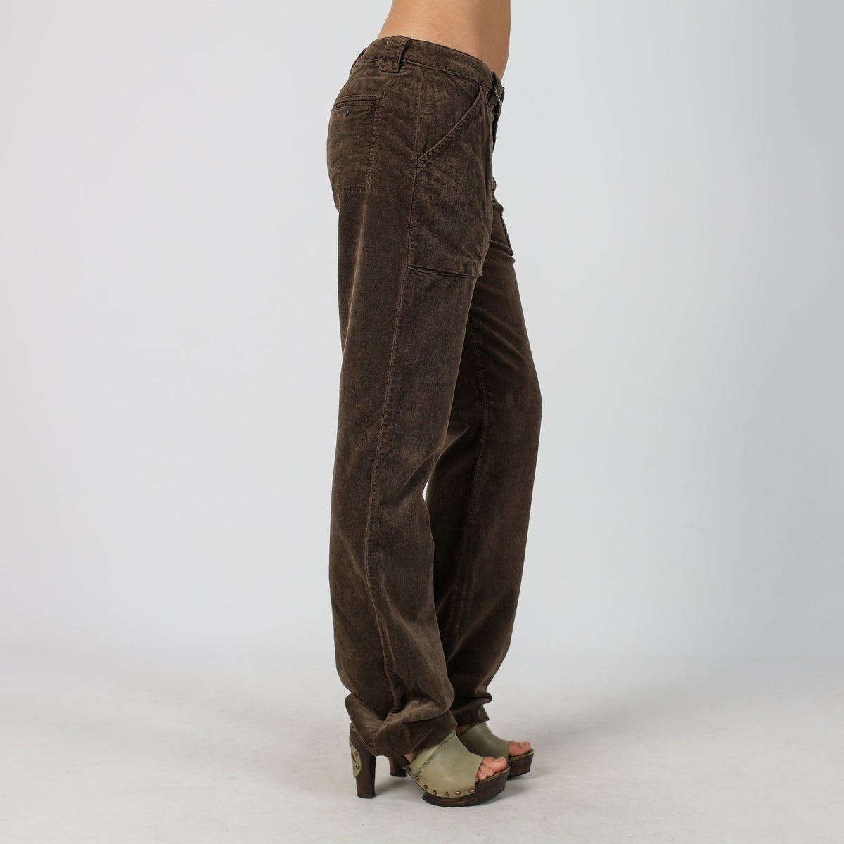 Brown Y2K Liu Jo Woven Trousers (M)