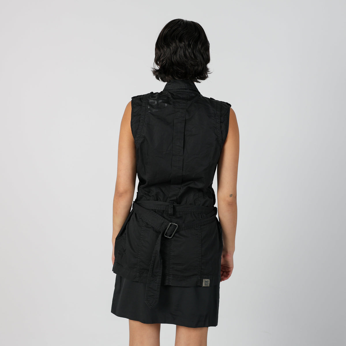 Black Y2K G-Star Woven Top (S)