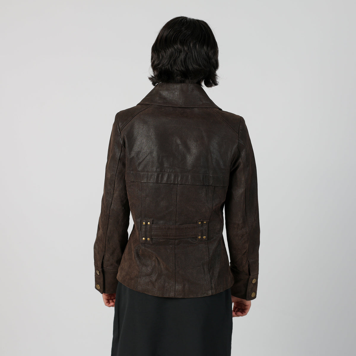 Brown Y2K Biaggini Suede Jacket (M)