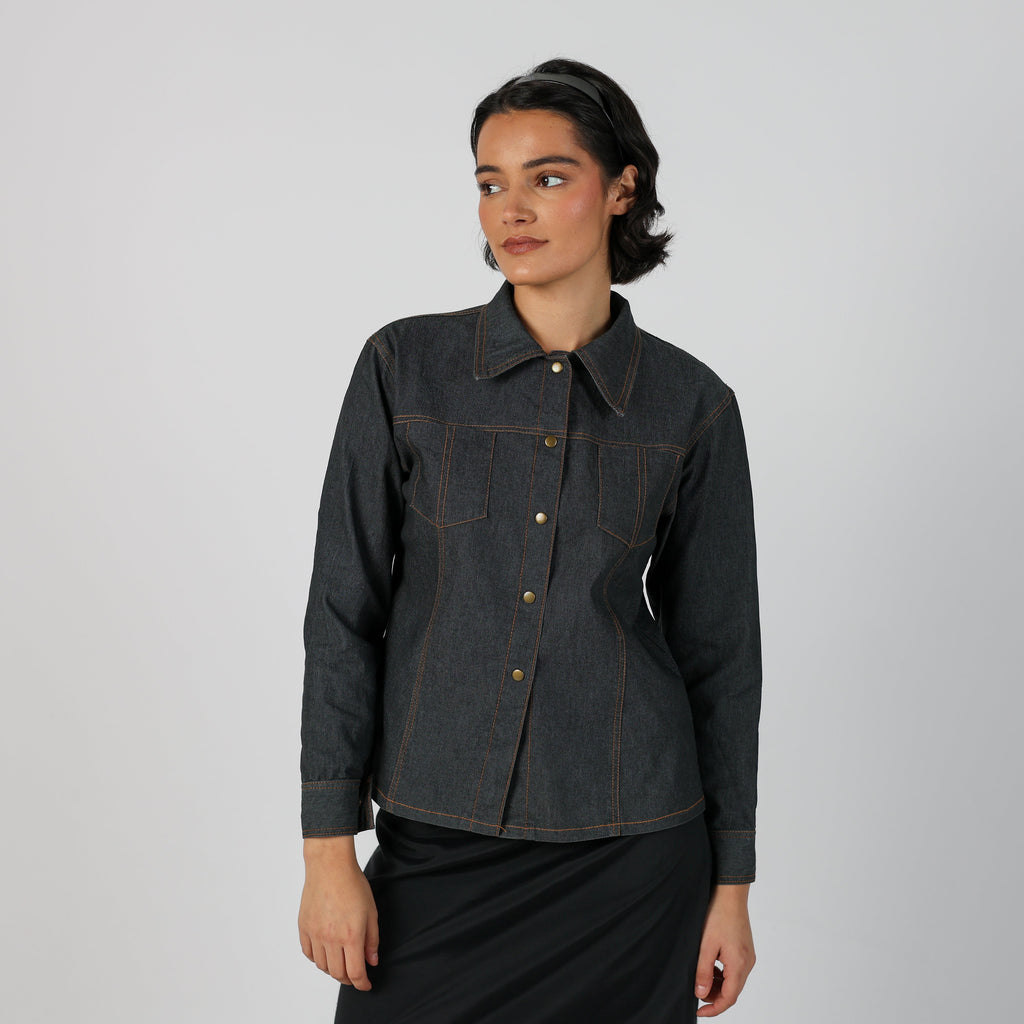 Blue Y2K Elisa Immagine Light jacket (M)