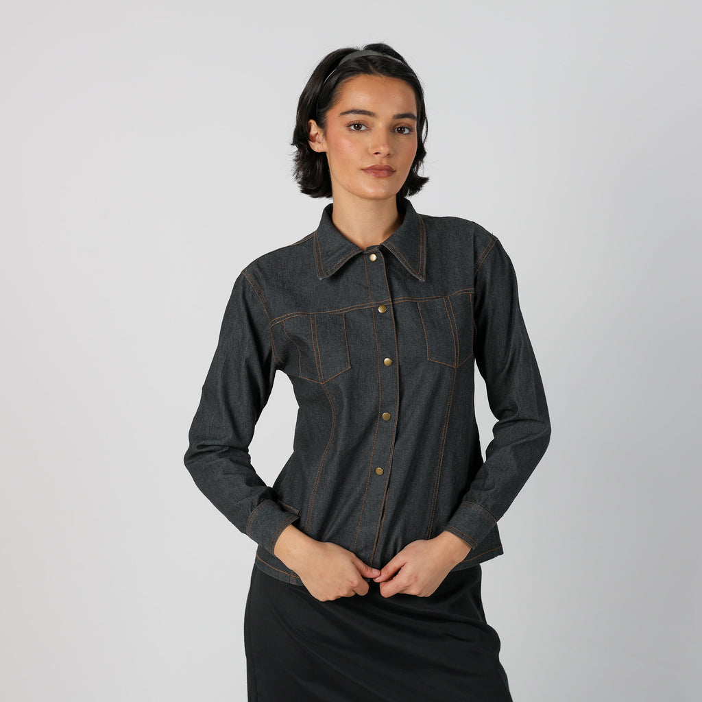 Blue Y2K Elisa Immagine Light jacket (M)