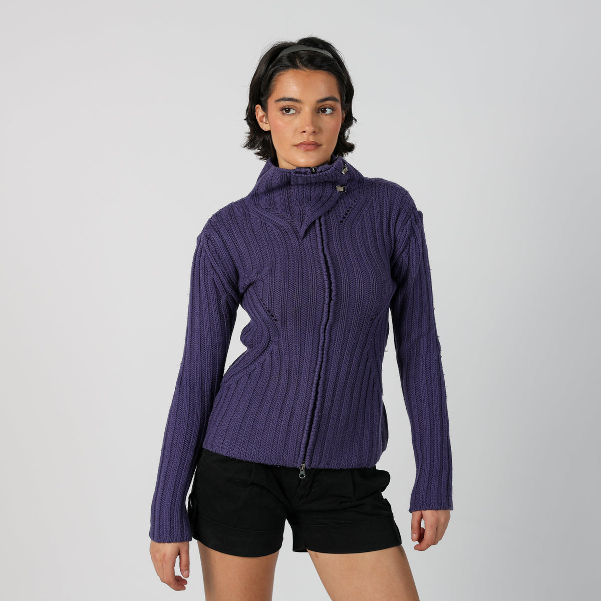 Purple Y2K D.M.G Knitted Jumper (M)