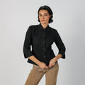 Black Y2K Meccanica Del Corpo Shirt 3/4 sleeve (S)