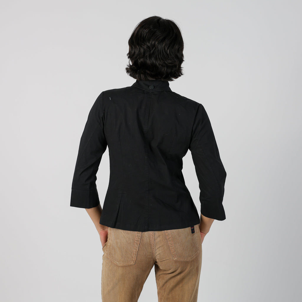 Black Y2K Meccanica Del Corpo Shirt 3/4 sleeve (S)