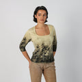 Yellow Y2K Made in Italy Long Sleeve Top (M)