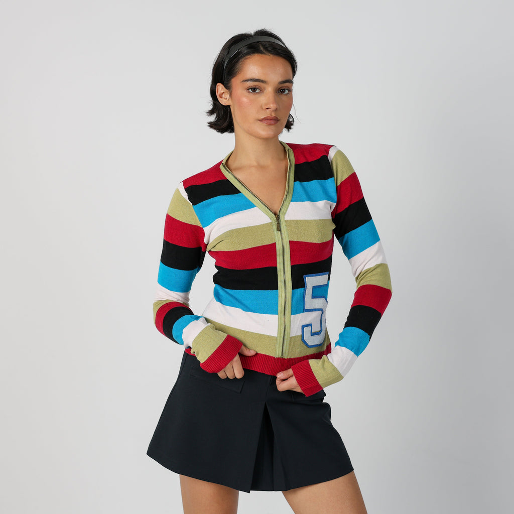 Multicoloured Y2K Meg Long Sleeve Top (S)