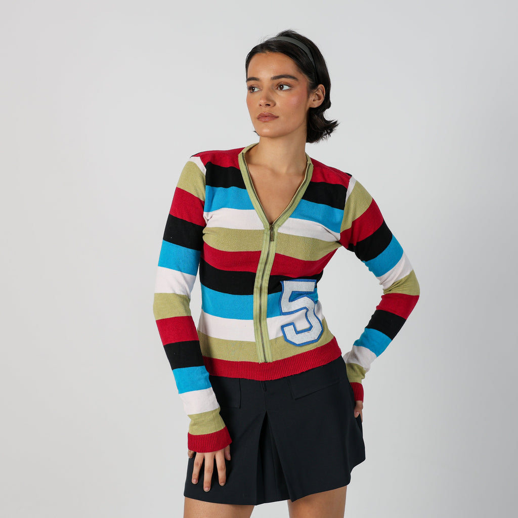 Multicoloured Y2K Meg Long Sleeve Top (S)