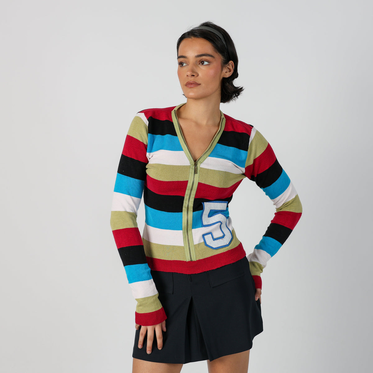 Multicoloured Y2K Meg Long Sleeve Top (S)