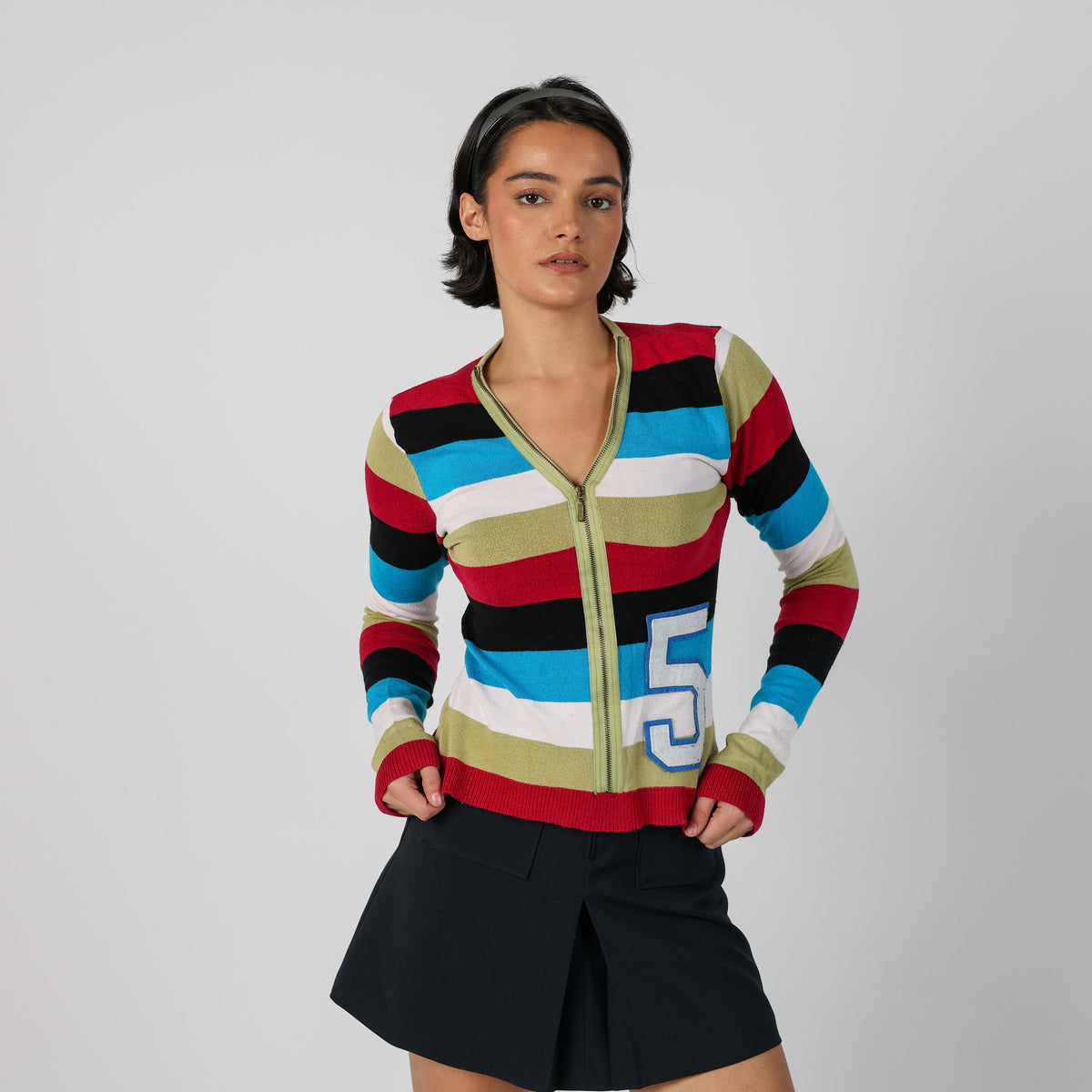 Multicoloured Y2K Meg Long Sleeve Top (S)