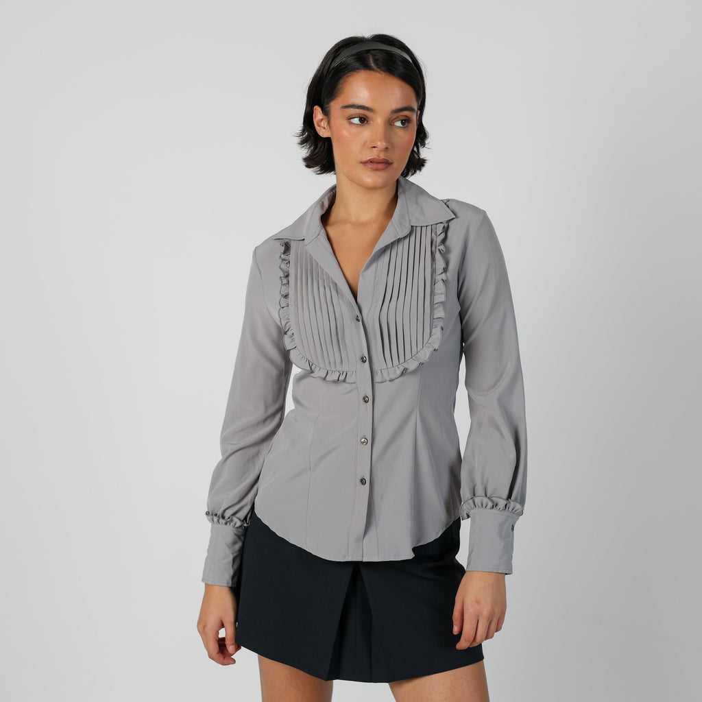 Grey Y2K and Blouse (S)