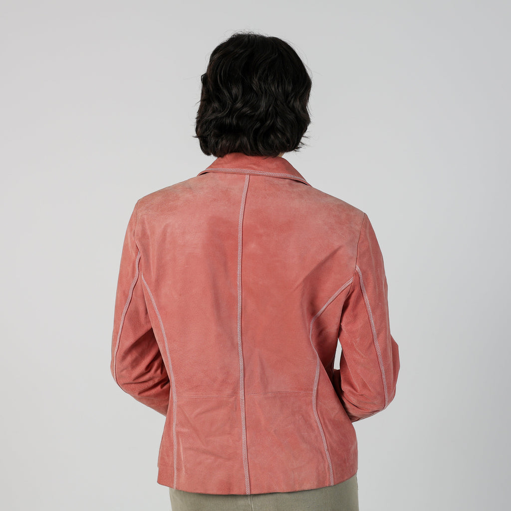 Baby Pink Y2K s.Oliver Suede Jacket (L)