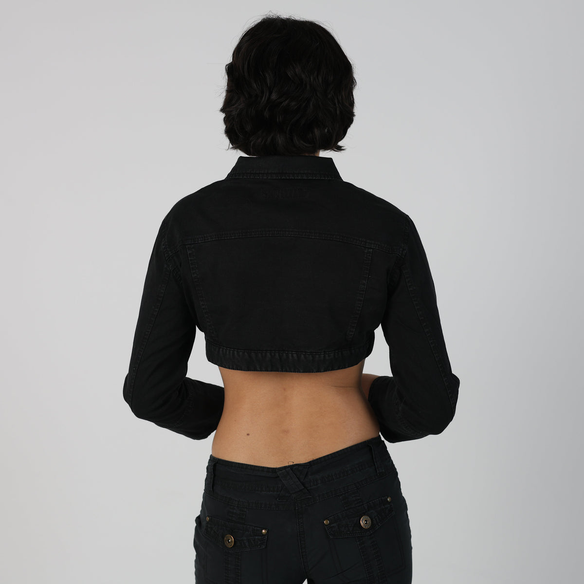 Black Y2K Calvin Klein Denim Jacket (S)