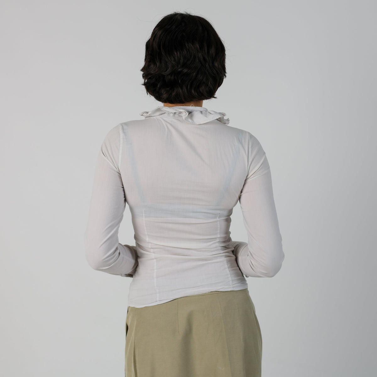 White Y2K Blouse (XS)