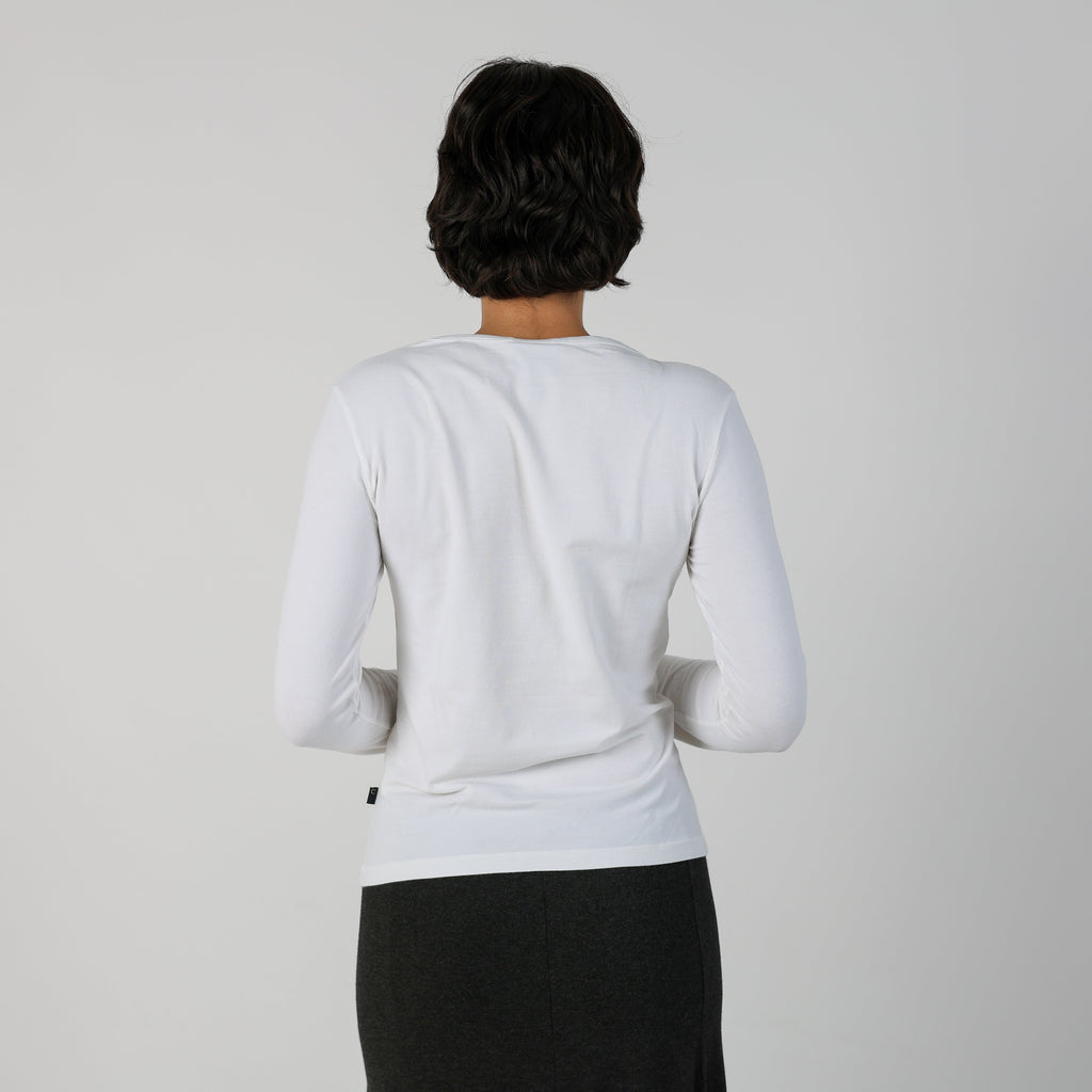 White Y2K Just Cavalli Long Sleeve Top (S)