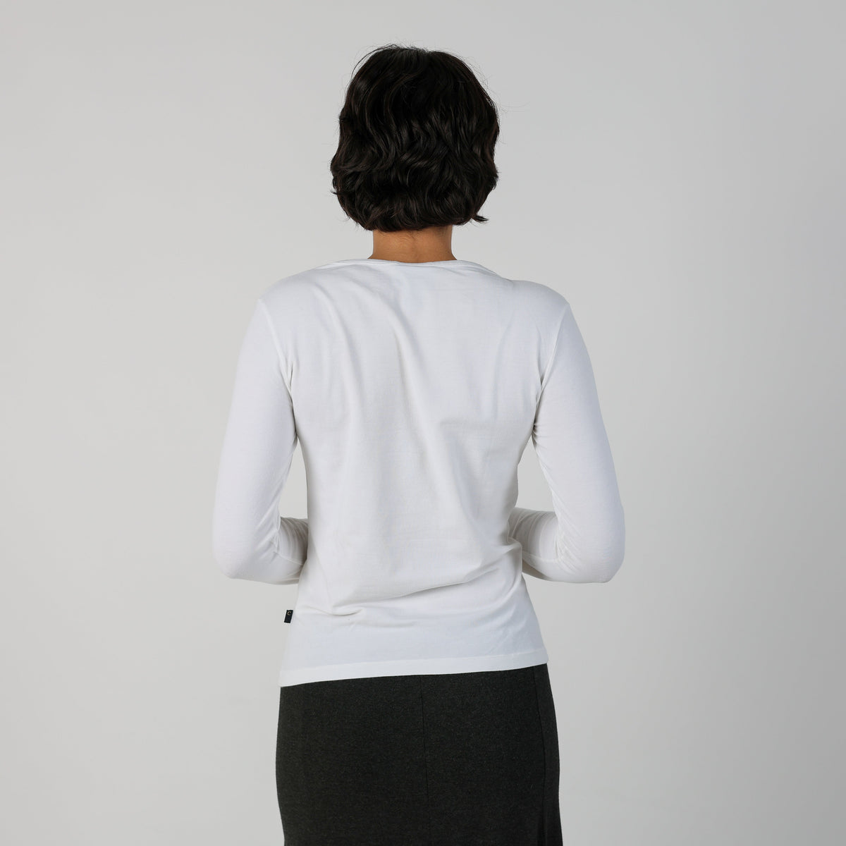 White Y2K Just Cavalli Long Sleeve Top (S)