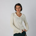Cream Y2K Long Sleeve Top (S)