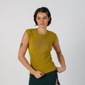 Mustard Yellow Y2K United Colors of Benetton Knitted Vest (S)