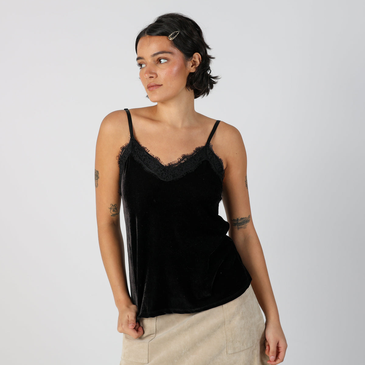 Black Y2K Cami (S)