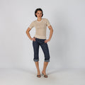 Blue Y2K Rainbow 3/4 Jeans (XS)