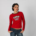 Red Y2K Guru Long Sleeve Top (S)