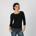 Black Y2K Misis Long Sleeve Top (S)