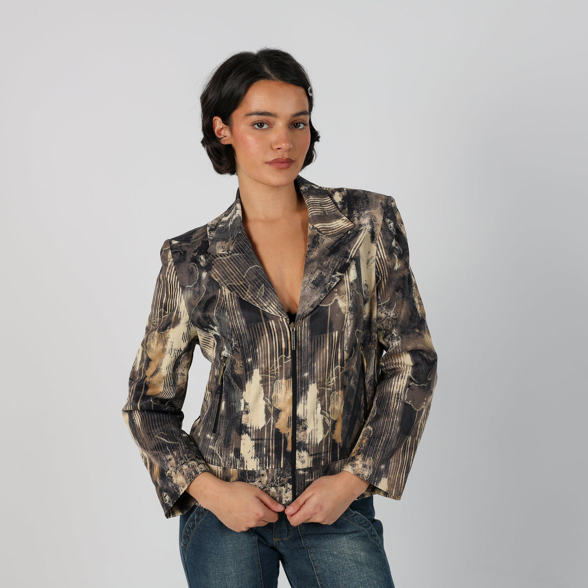 Beige Y2K Made in Italy Blazer (M)