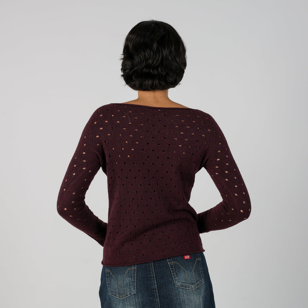 Purple Y2K Long Sleeve Top (S)