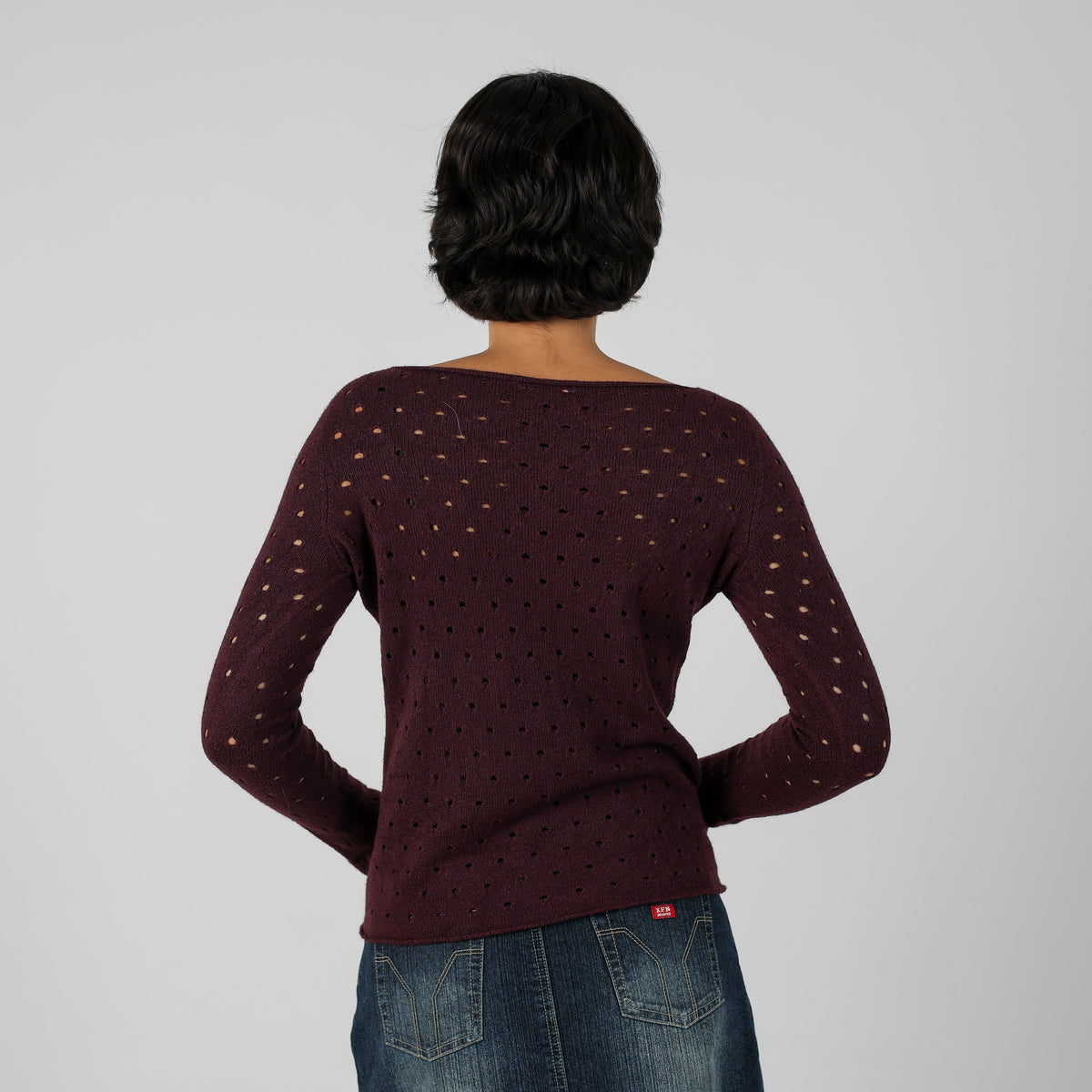 Purple Y2K Long Sleeve Top (S)