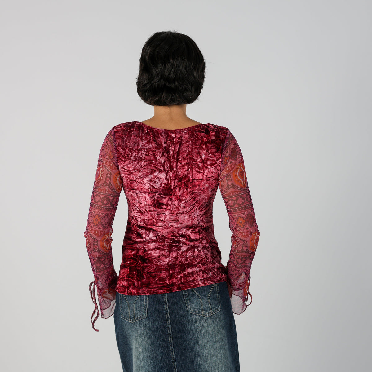 Pink Y2K Tally Weijl Long Sleeve Top (M)