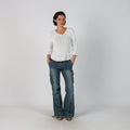 Blue Y2K Flare Jeans (S)