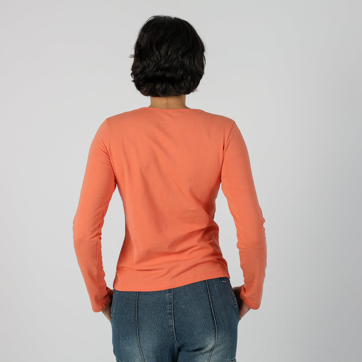 Peach Y2K Long Sleeve Top (M)