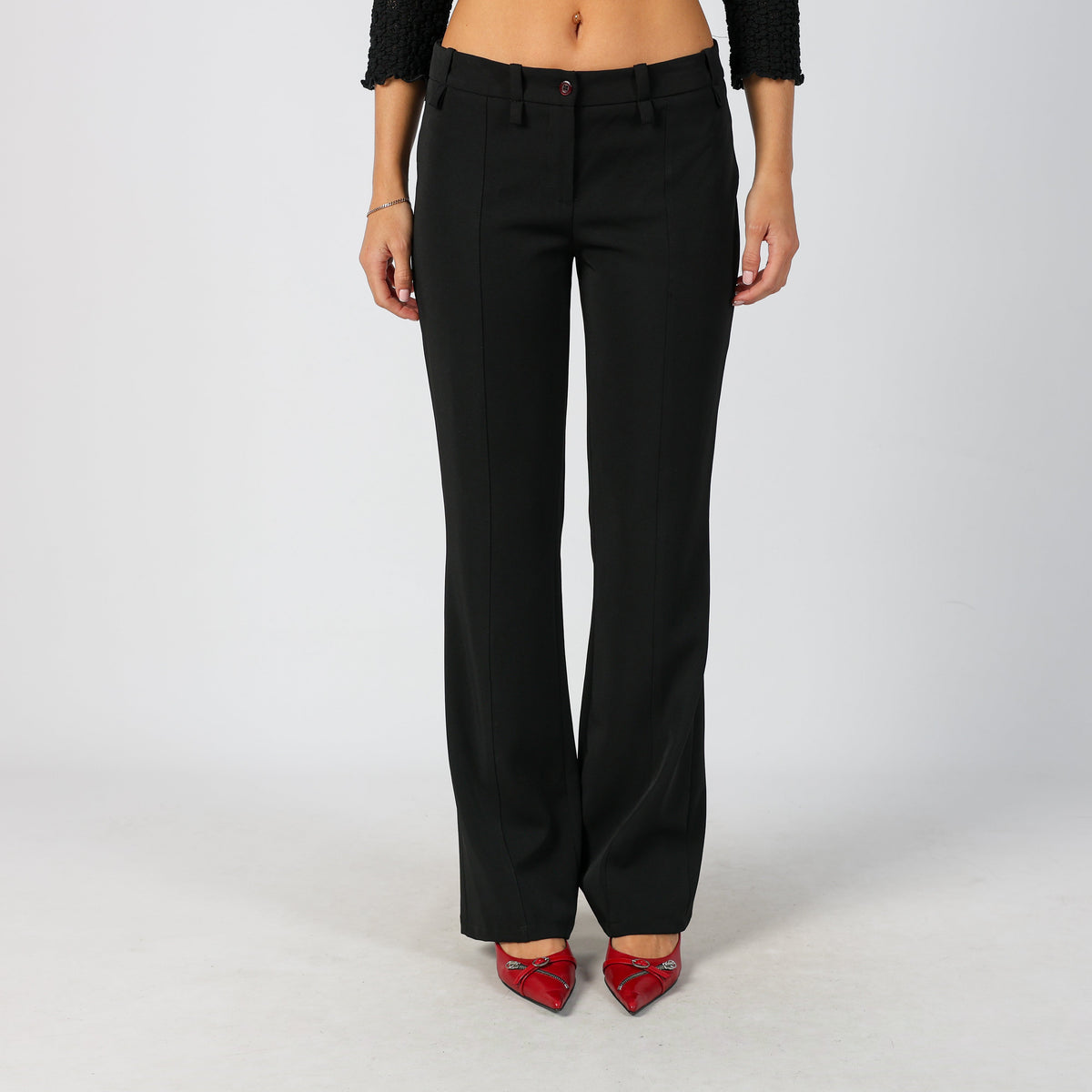 Black Y2K EXTYN Italia Formal Trousers (S)
