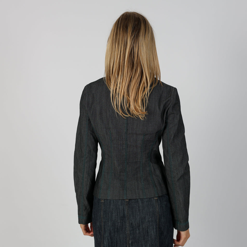 Charcoal Grey Y2K Class Blazer (M)
