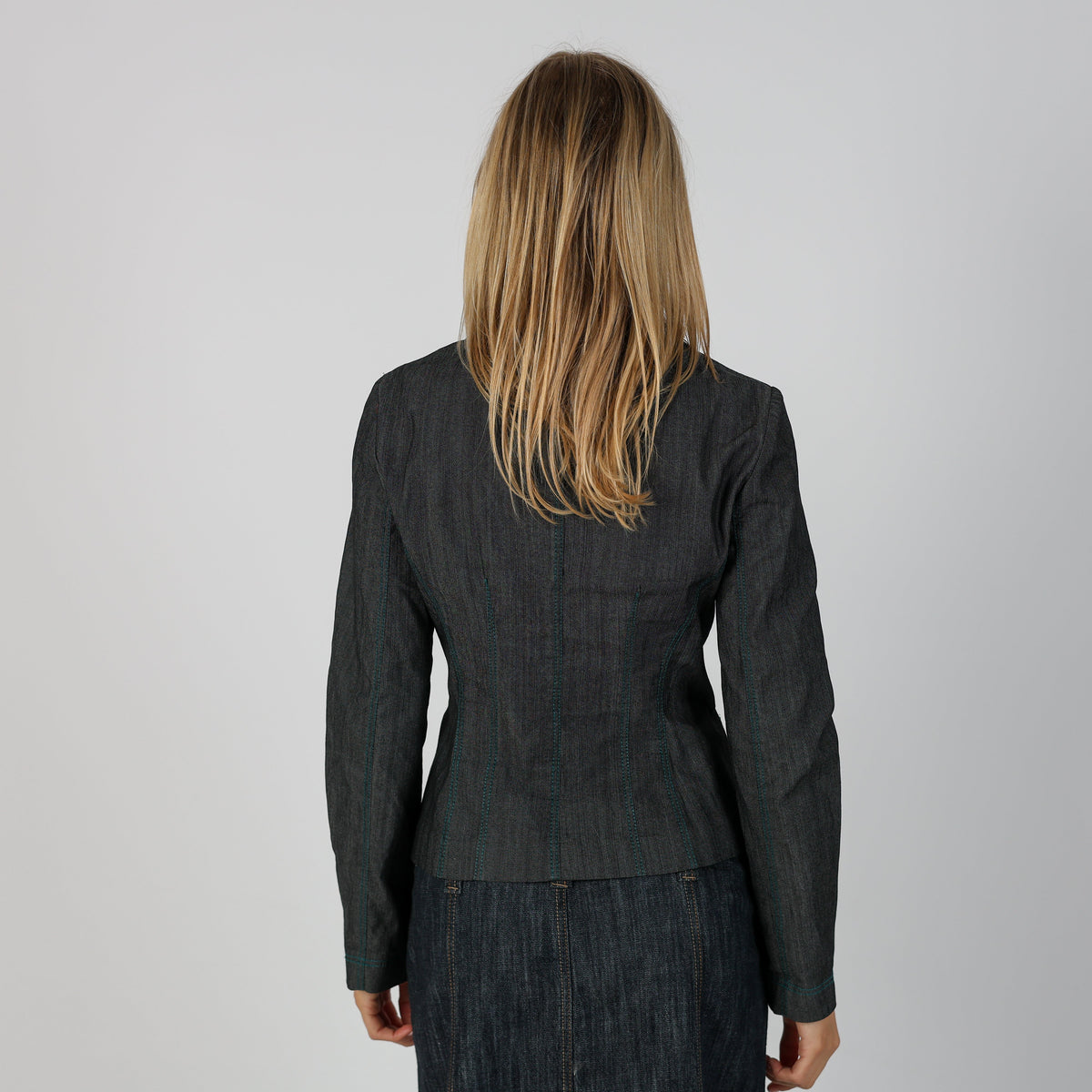 Charcoal Grey Y2K Class Blazer (M)