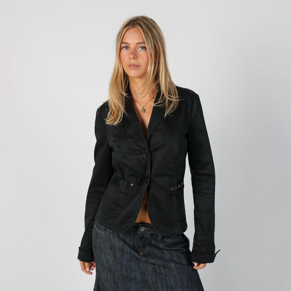 Black Y2K Calvin Klein Blazer (M)