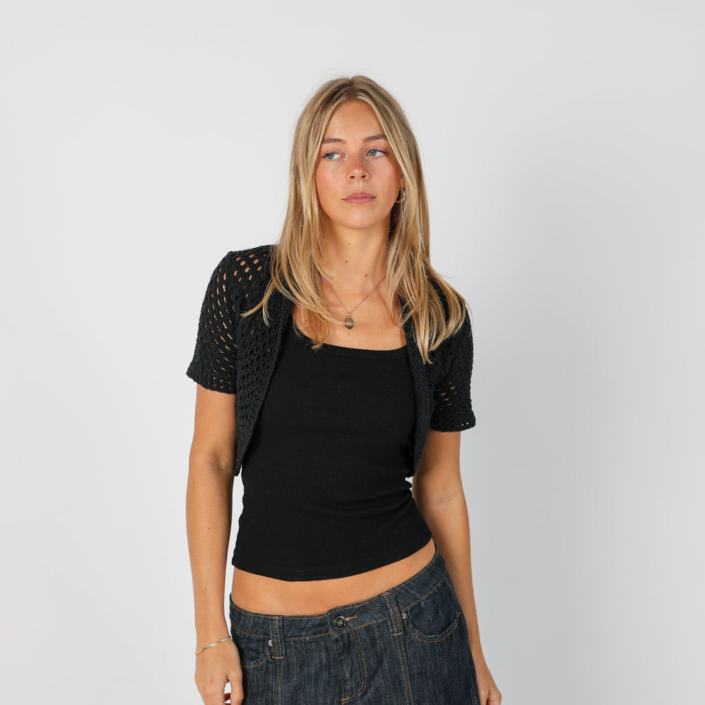 Black Y2K Cardigan (S)