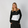 Black Y2K Knitted Jumper (S)