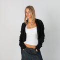 Black Y2K United Colors of Benetton Cardigan (S)