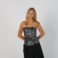 Black Y2K United Colors of Benetton Cami Bandeau (S)
