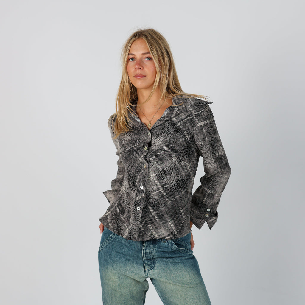 Grey Y2K Coconuda Shirt (S)
