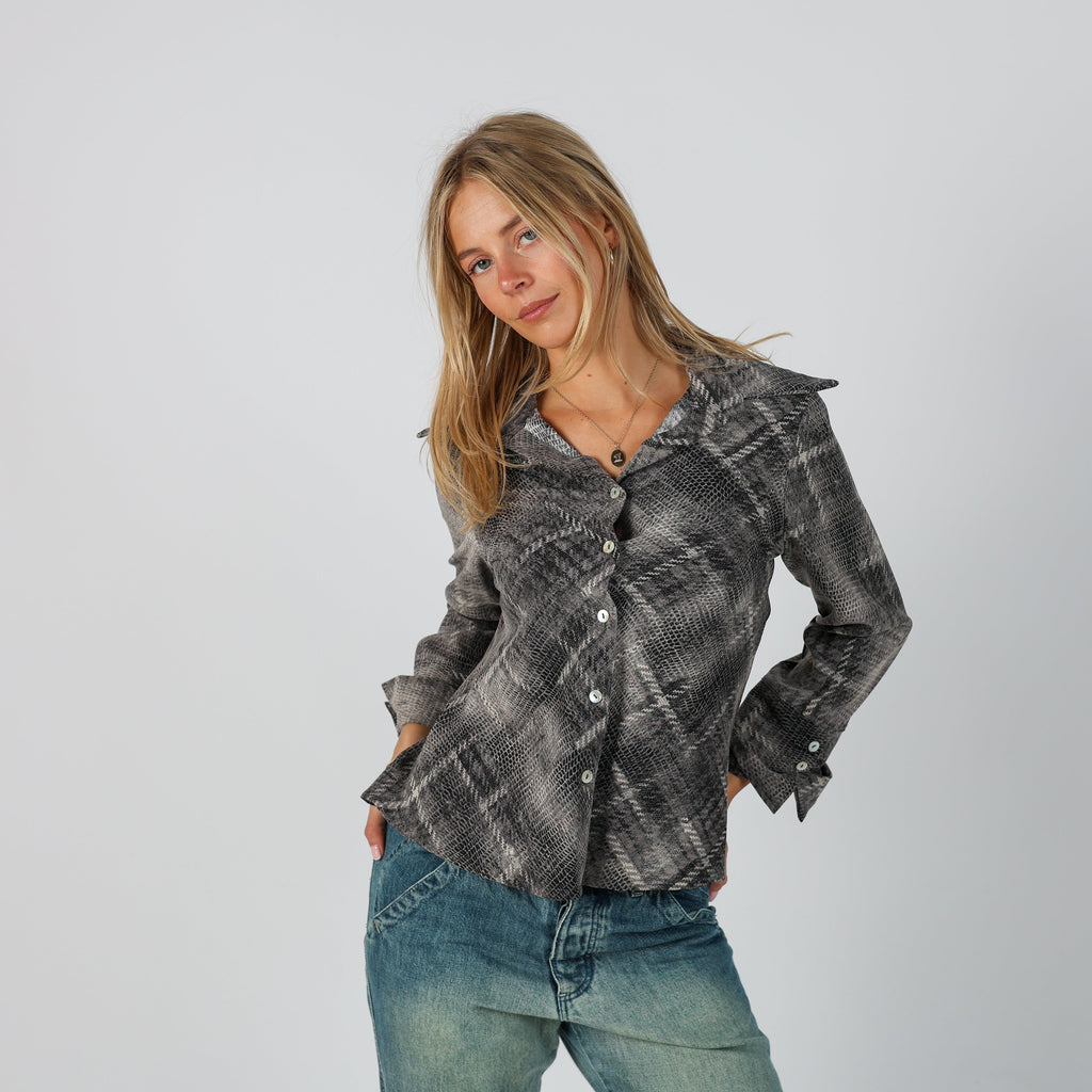 Grey Y2K Coconuda Shirt (S)