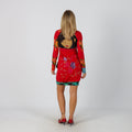 Red Y2K Desigual Woven Mini Dress (S)